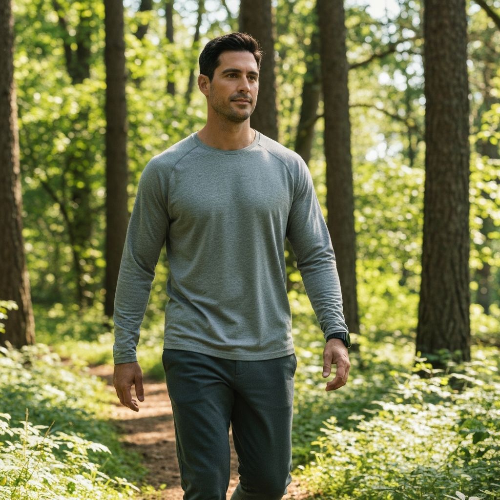 Healthy man in nature